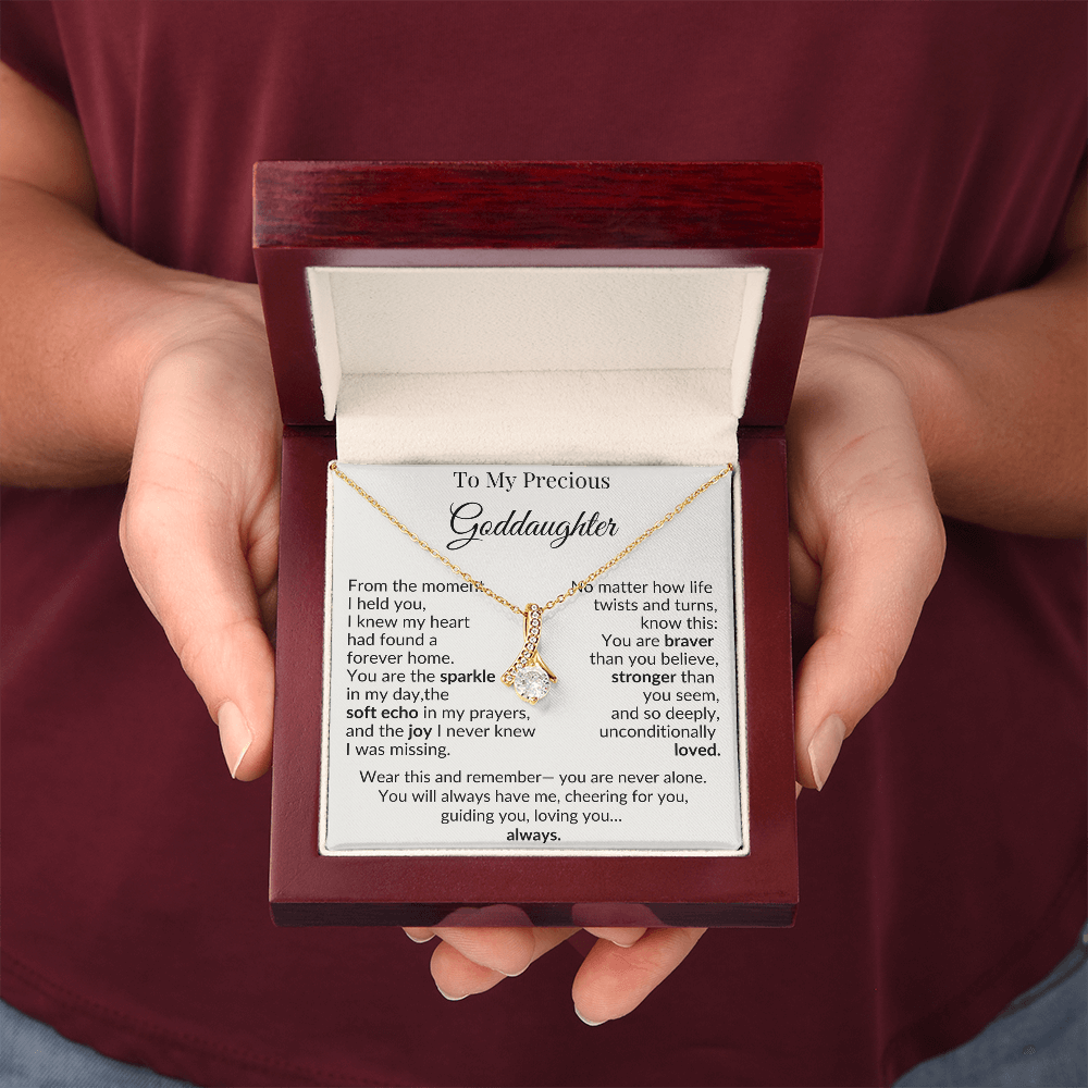 To My Goddaughter Necklace – A Heartfelt Gift of Love and Encouragement