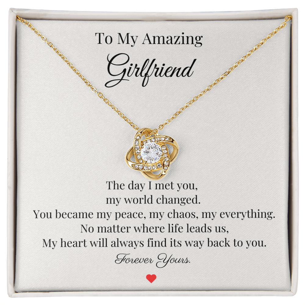 To My Amazing Girlfriend – “Forever Yours” Necklace Gift