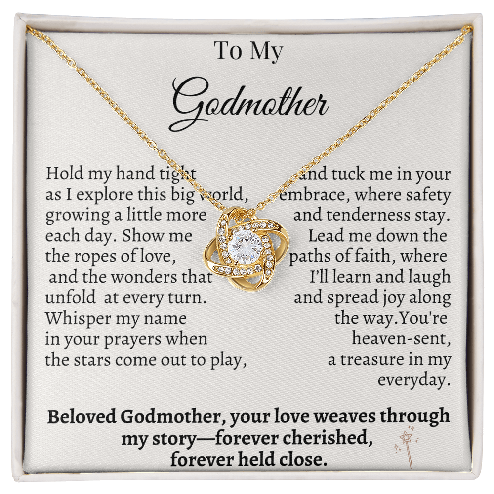 To My Godmother – Sentimental Necklace Gift from Godchild | Forever Cherished & Held Close