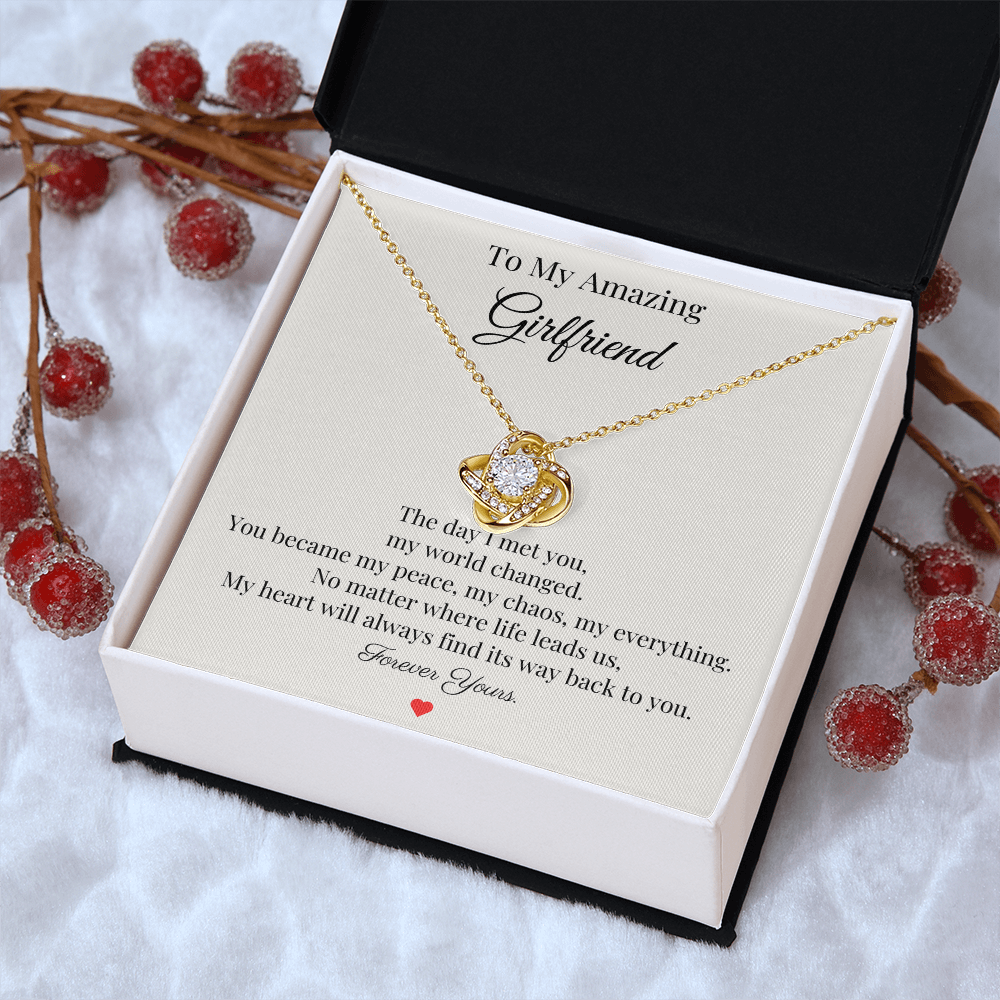 To My Amazing Girlfriend – “Forever Yours” Necklace Gift