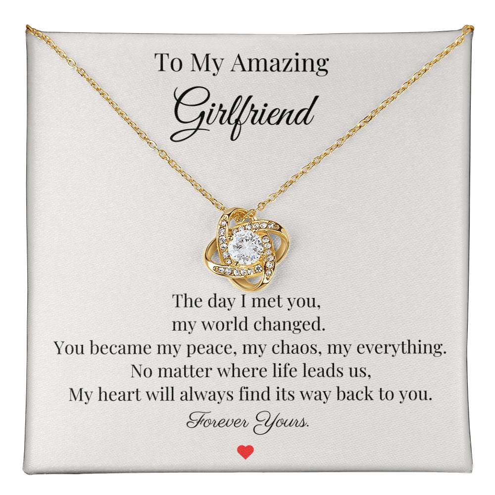 To My Amazing Girlfriend – “Forever Yours” Necklace Gift