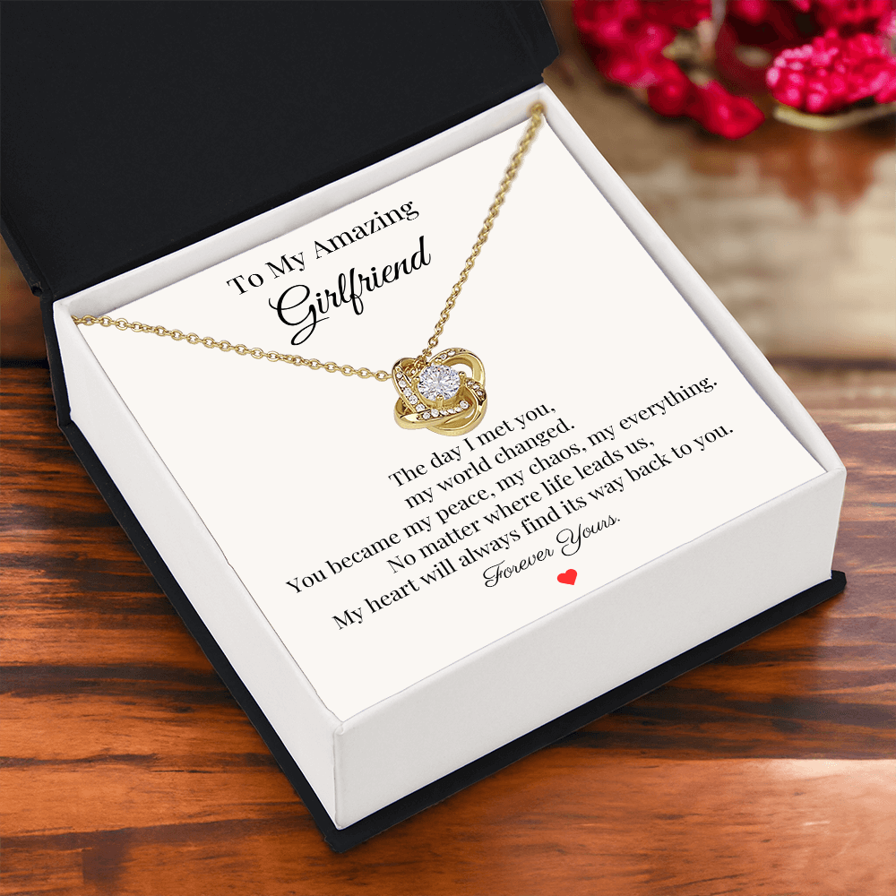 To My Amazing Girlfriend – “Forever Yours” Necklace Gift