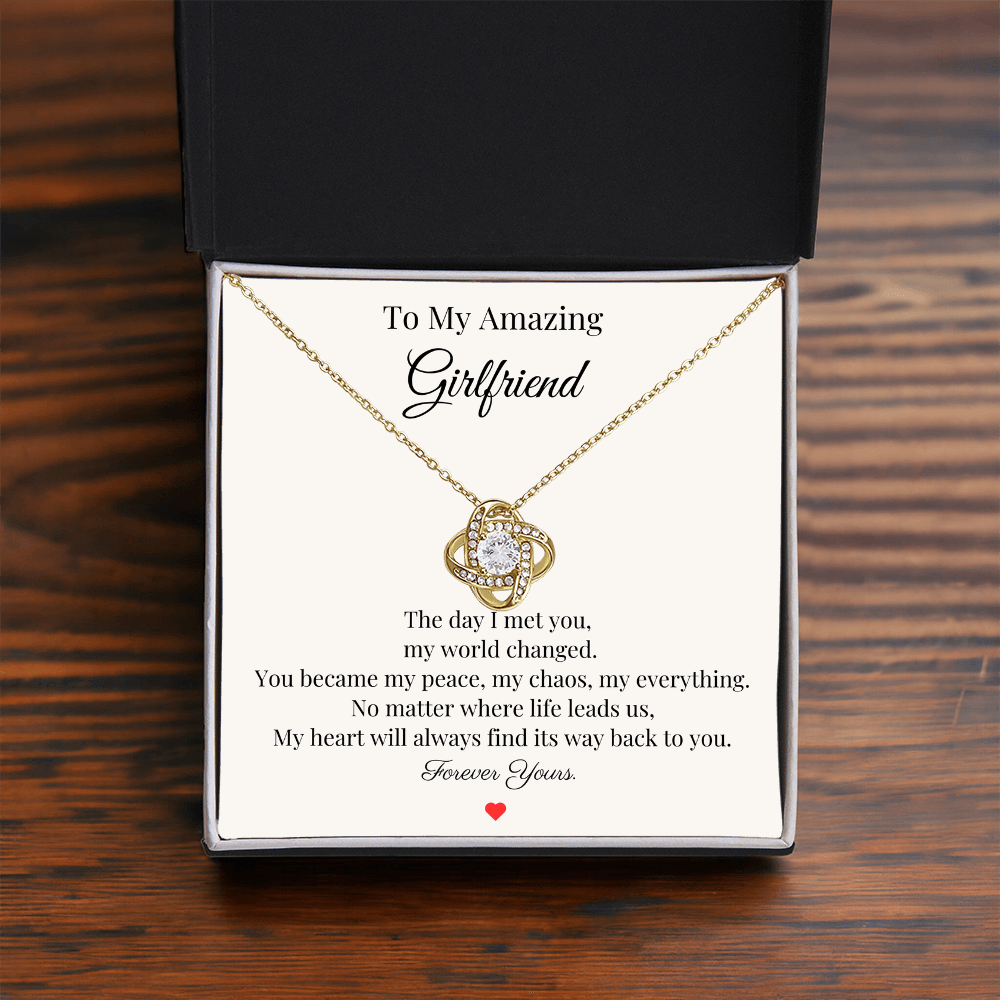 To My Amazing Girlfriend – “Forever Yours” Necklace Gift