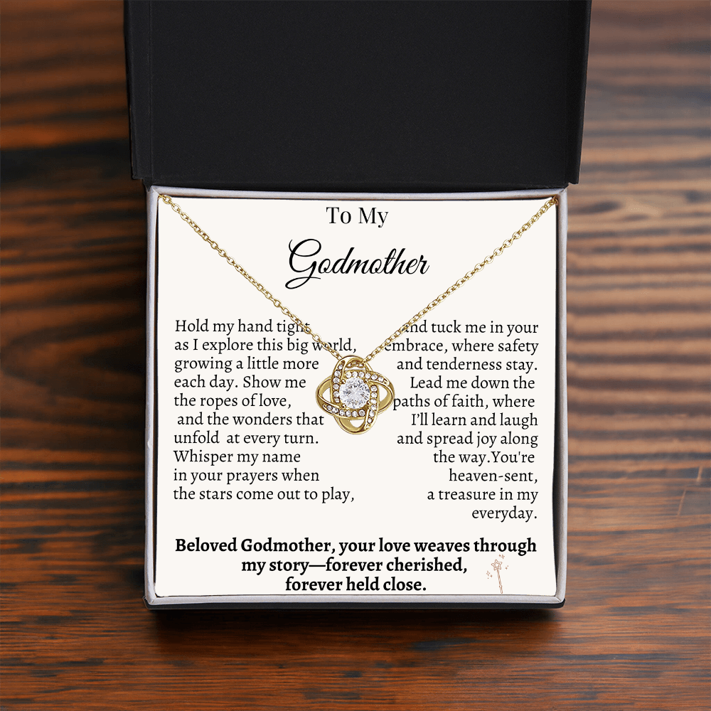 To My Godmother – Sentimental Necklace Gift from Godchild | Forever Cherished & Held Close