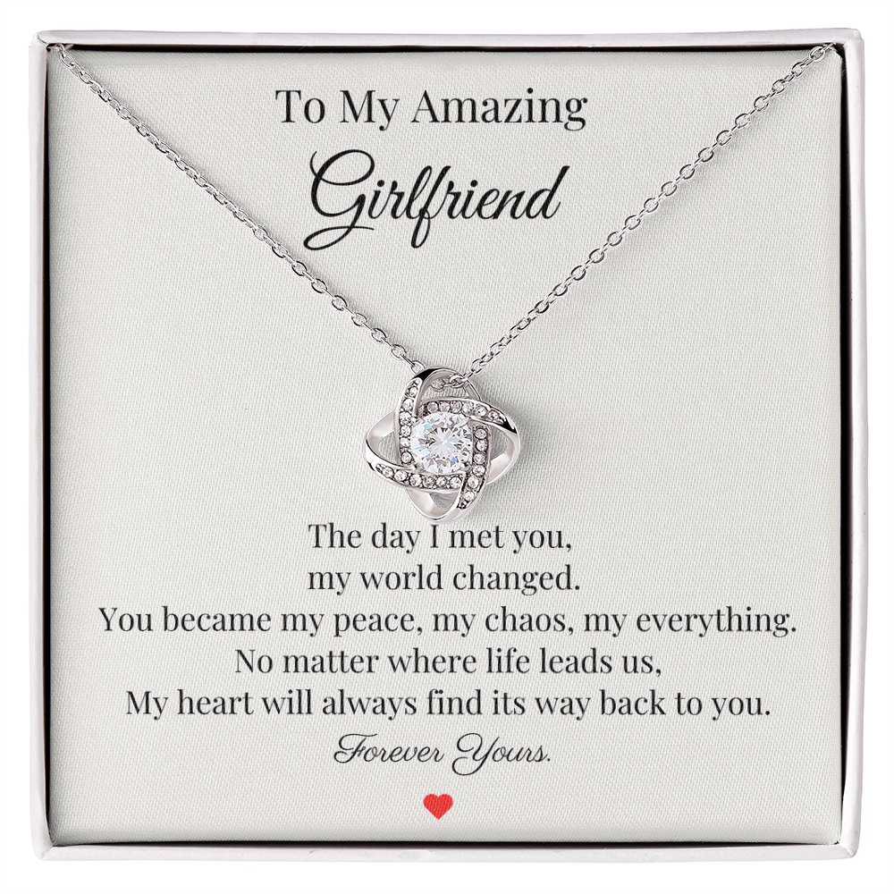 To My Amazing Girlfriend – “Forever Yours” Necklace Gift