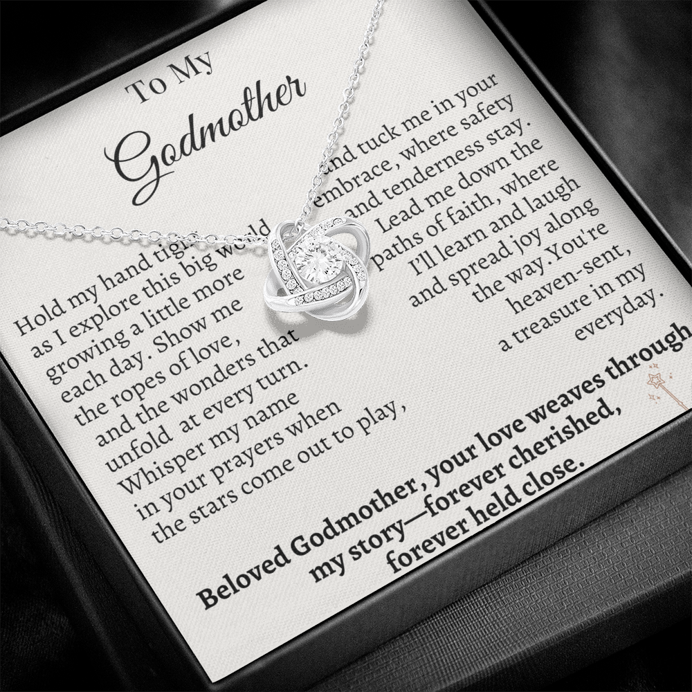 To My Godmother – Sentimental Necklace Gift from Godchild | Forever Cherished & Held Close