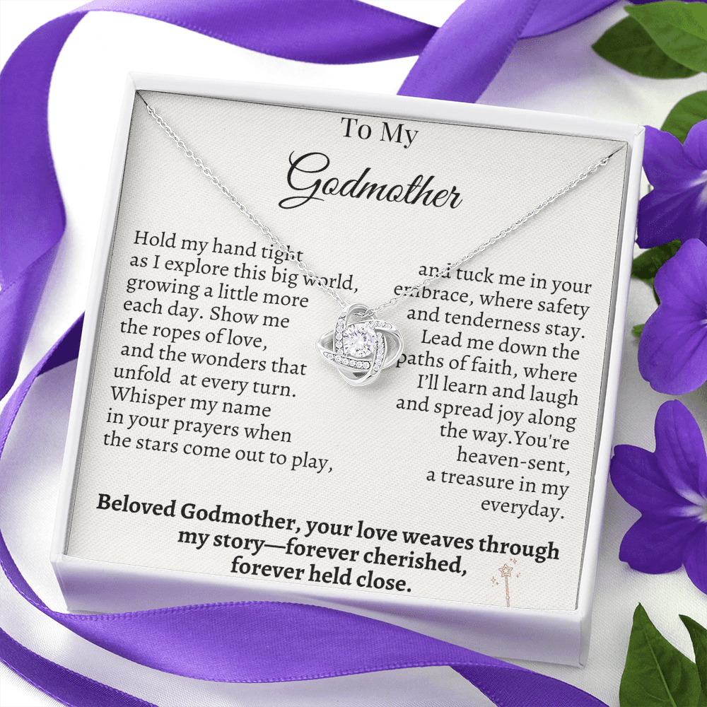 To My Godmother – Sentimental Necklace Gift from Godchild | Forever Cherished & Held Close
