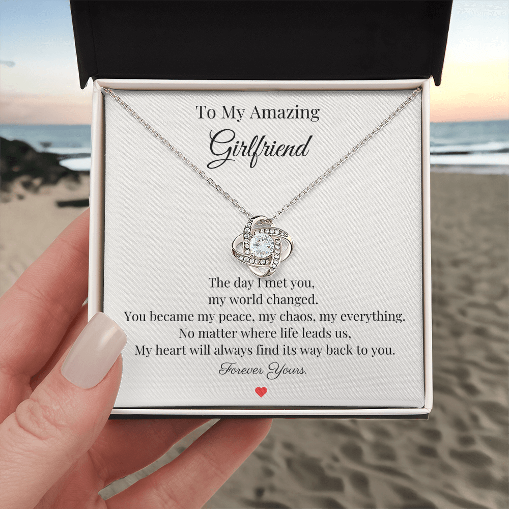 To My Amazing Girlfriend – “Forever Yours” Necklace Gift