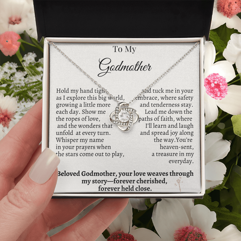 To My Godmother – Sentimental Necklace Gift from Godchild | Forever Cherished & Held Close