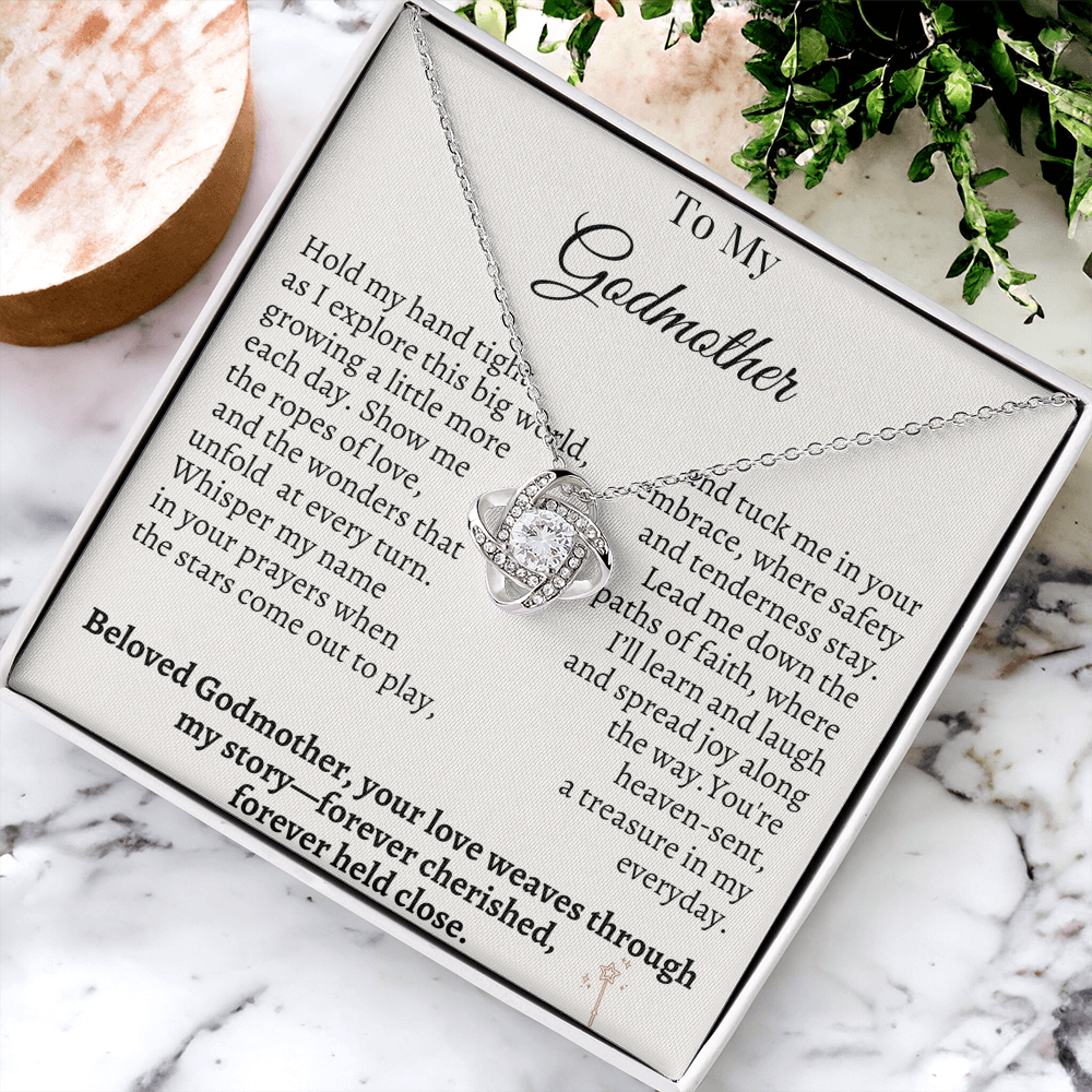 To My Godmother – Sentimental Necklace Gift from Godchild | Forever Cherished & Held Close