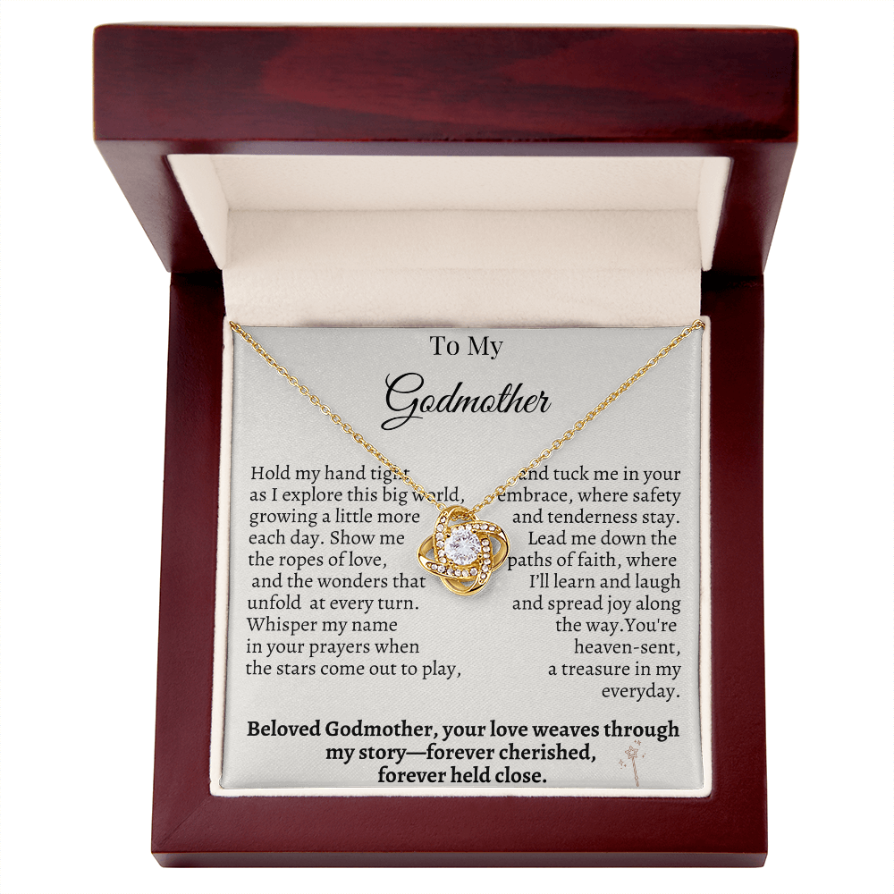 To My Godmother – Sentimental Necklace Gift from Godchild | Forever Cherished & Held Close