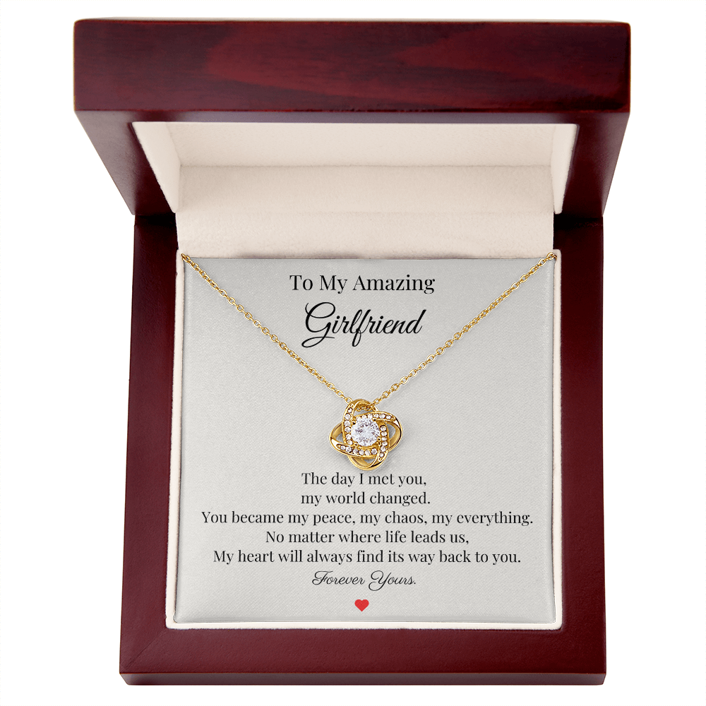 To My Amazing Girlfriend – “Forever Yours” Necklace Gift