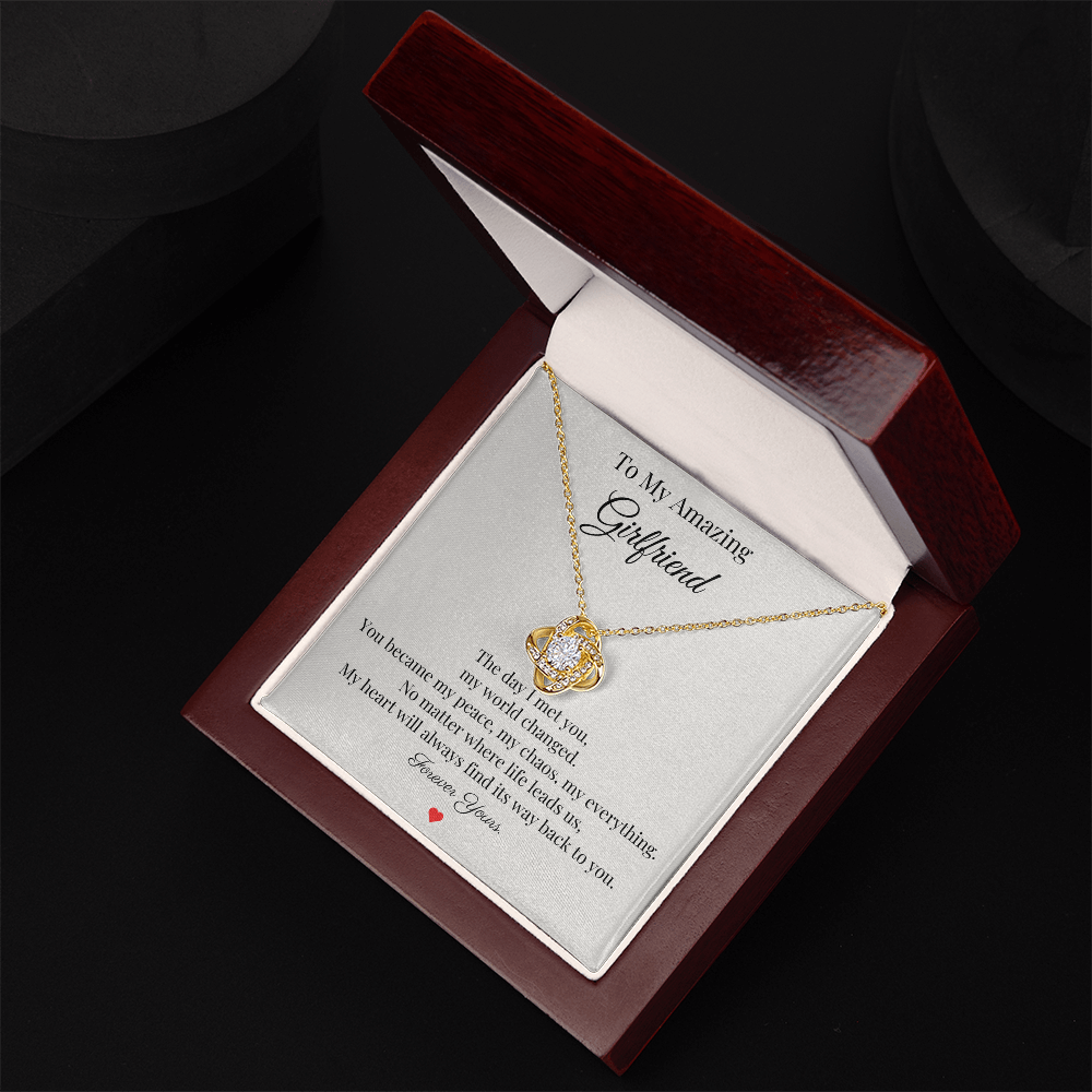 To My Amazing Girlfriend – “Forever Yours” Necklace Gift