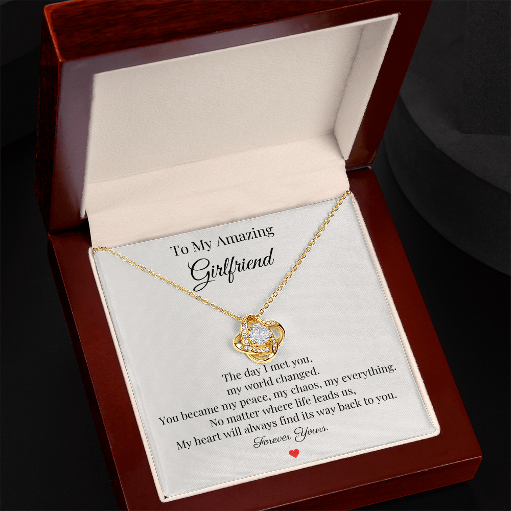 To My Amazing Girlfriend – “Forever Yours” Necklace Gift
