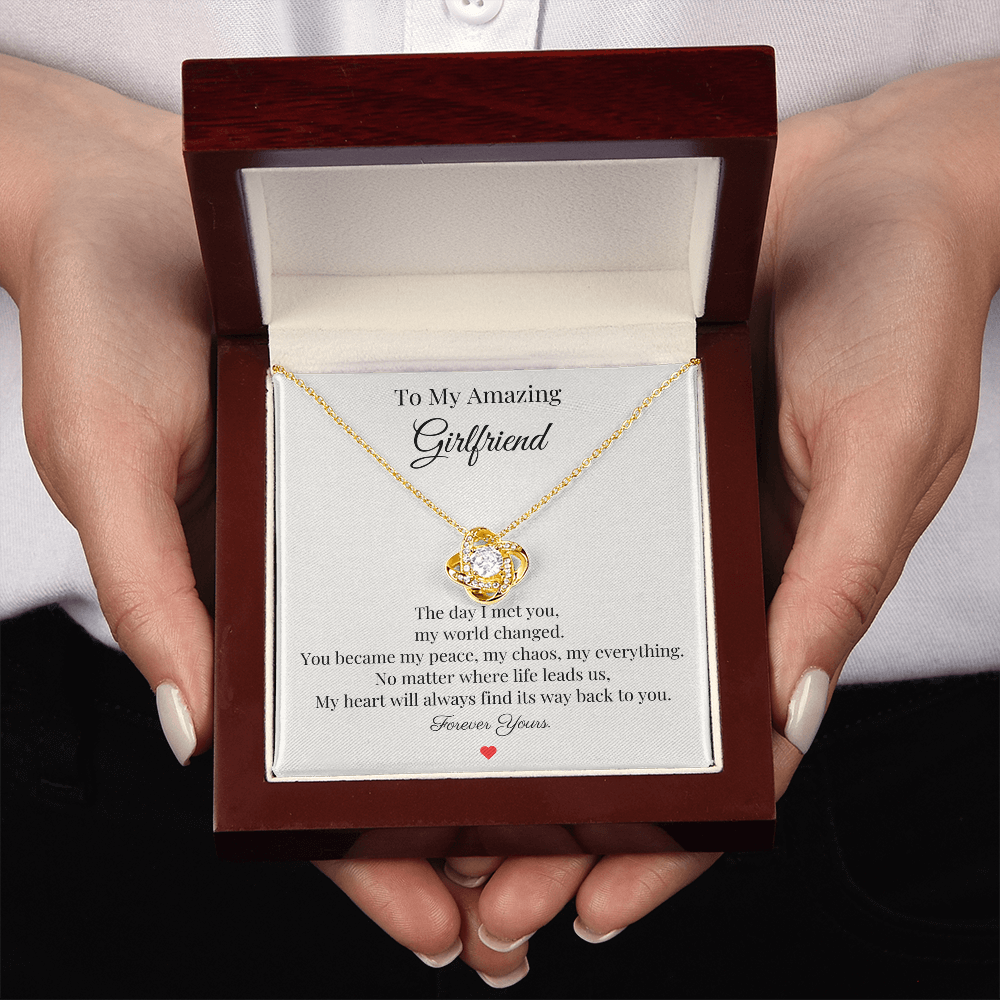 To My Amazing Girlfriend – “Forever Yours” Necklace Gift