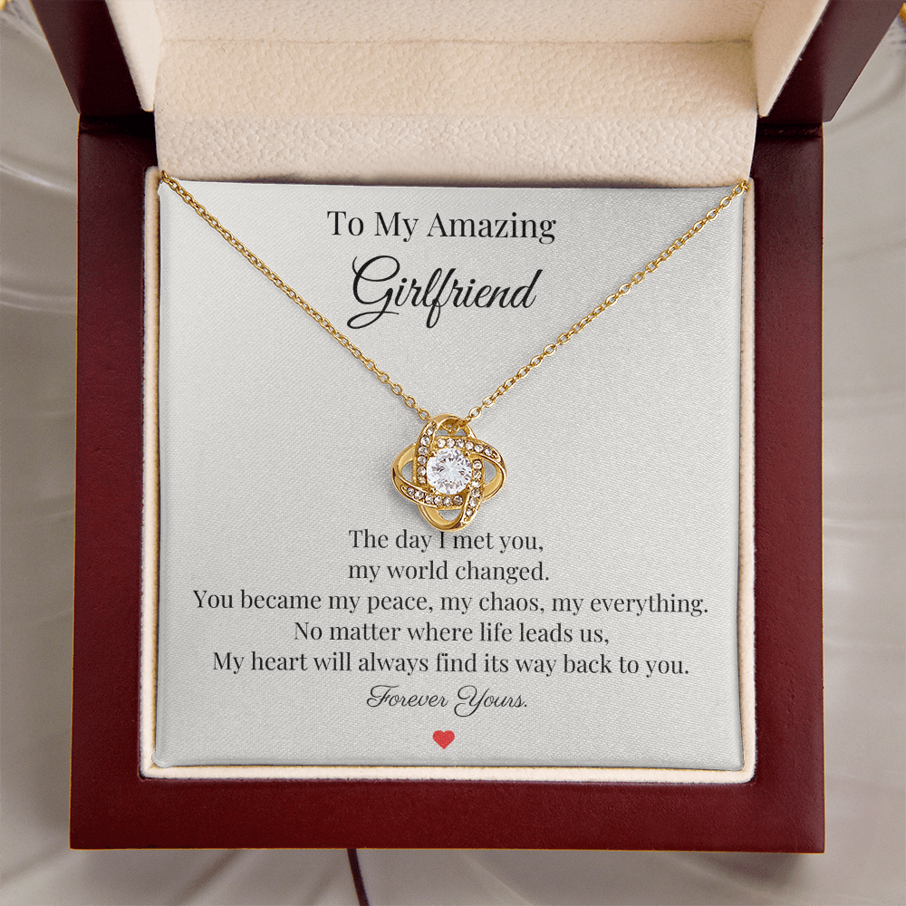 To My Amazing Girlfriend – “Forever Yours” Necklace Gift