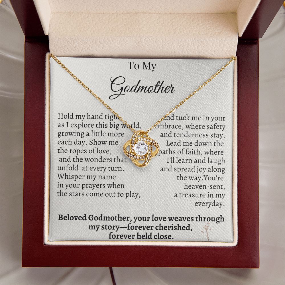To My Godmother – Sentimental Necklace Gift from Godchild | Forever Cherished & Held Close