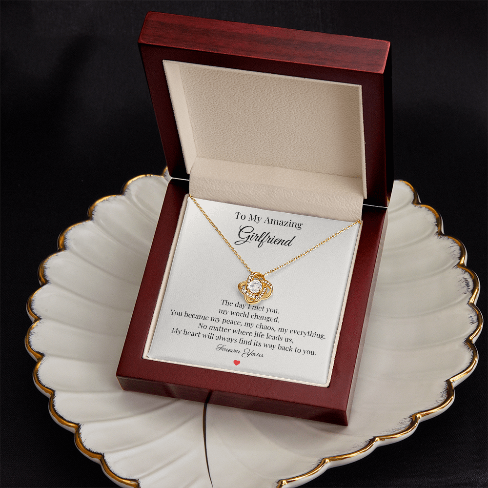 To My Amazing Girlfriend – “Forever Yours” Necklace Gift
