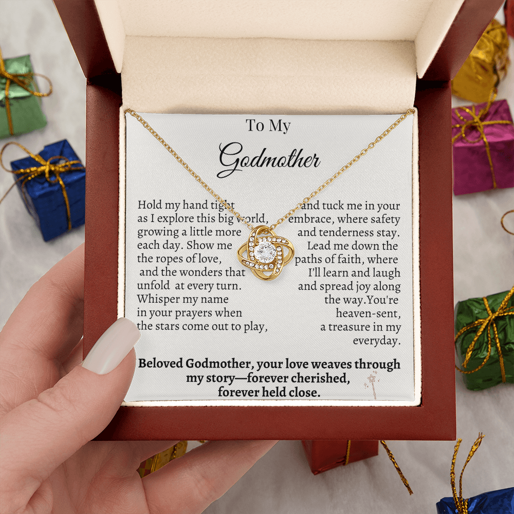 To My Godmother – Sentimental Necklace Gift from Godchild | Forever Cherished & Held Close
