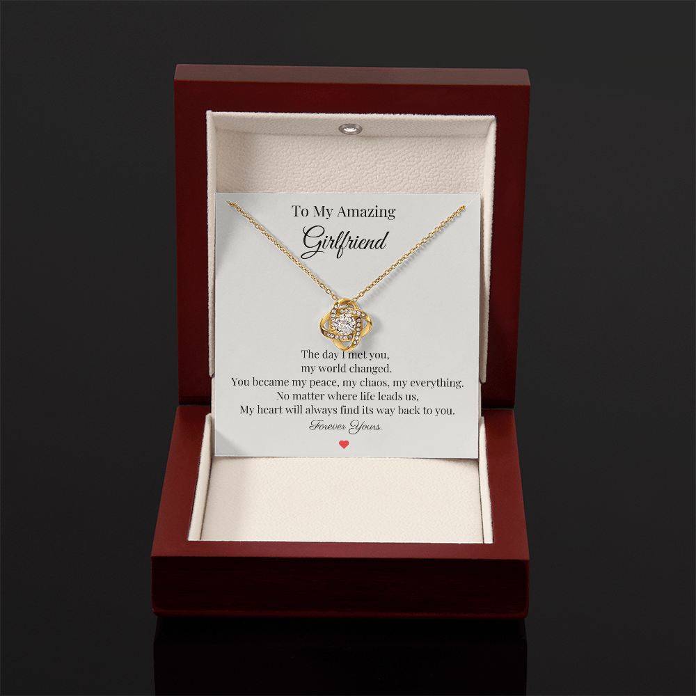 To My Amazing Girlfriend – “Forever Yours” Necklace Gift
