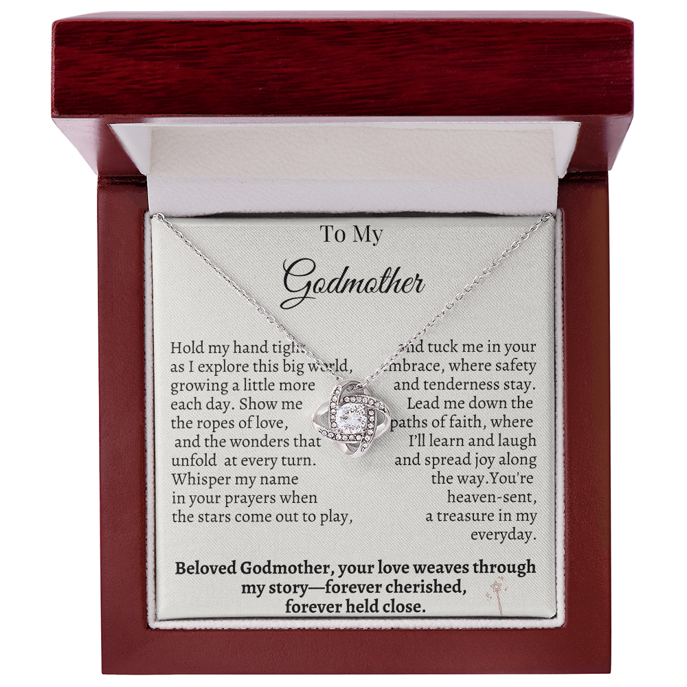 To My Godmother – Sentimental Necklace Gift from Godchild | Forever Cherished & Held Close