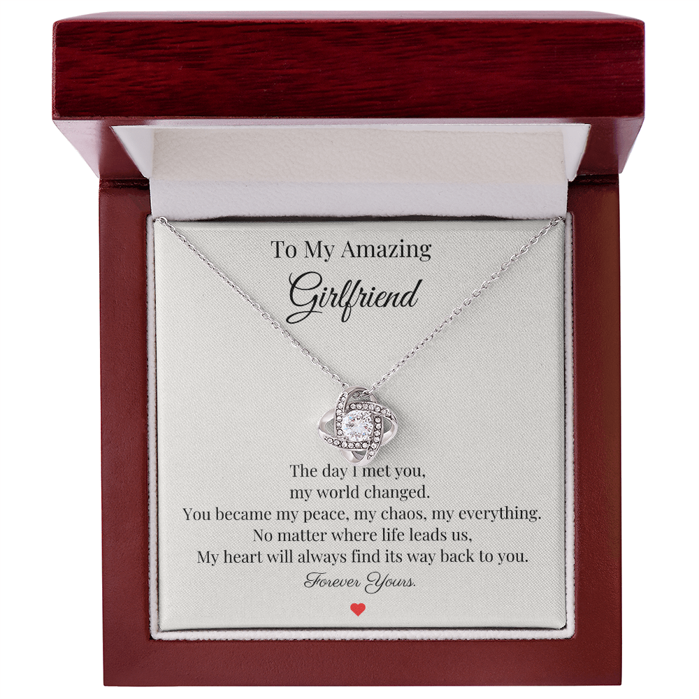 To My Amazing Girlfriend – “Forever Yours” Necklace Gift
