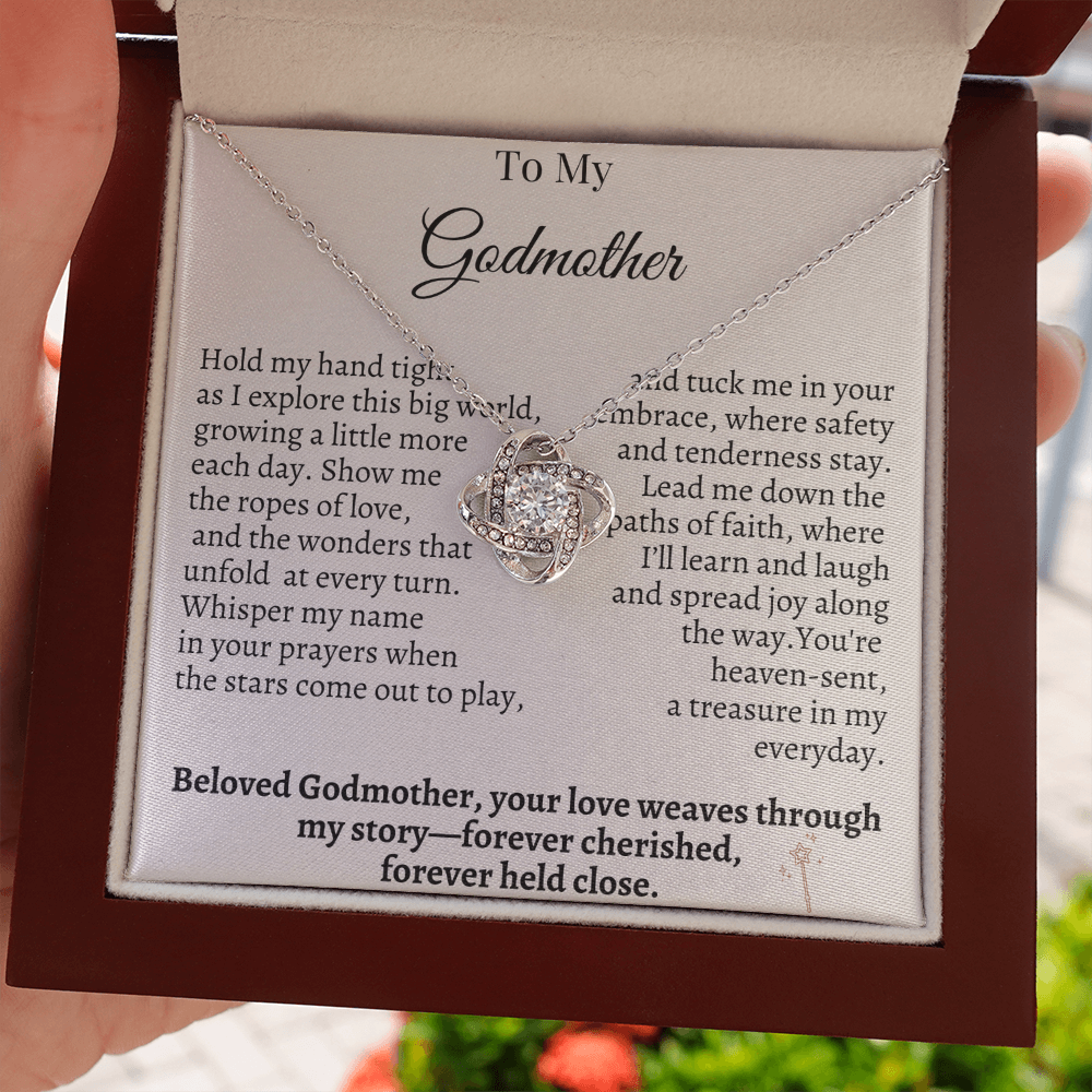 To My Godmother – Sentimental Necklace Gift from Godchild | Forever Cherished & Held Close