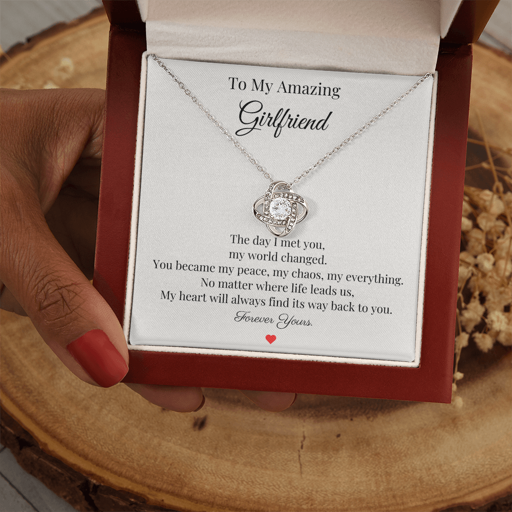 To My Amazing Girlfriend – “Forever Yours” Necklace Gift