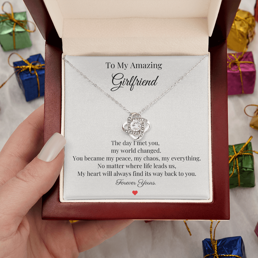 To My Amazing Girlfriend – “Forever Yours” Necklace Gift