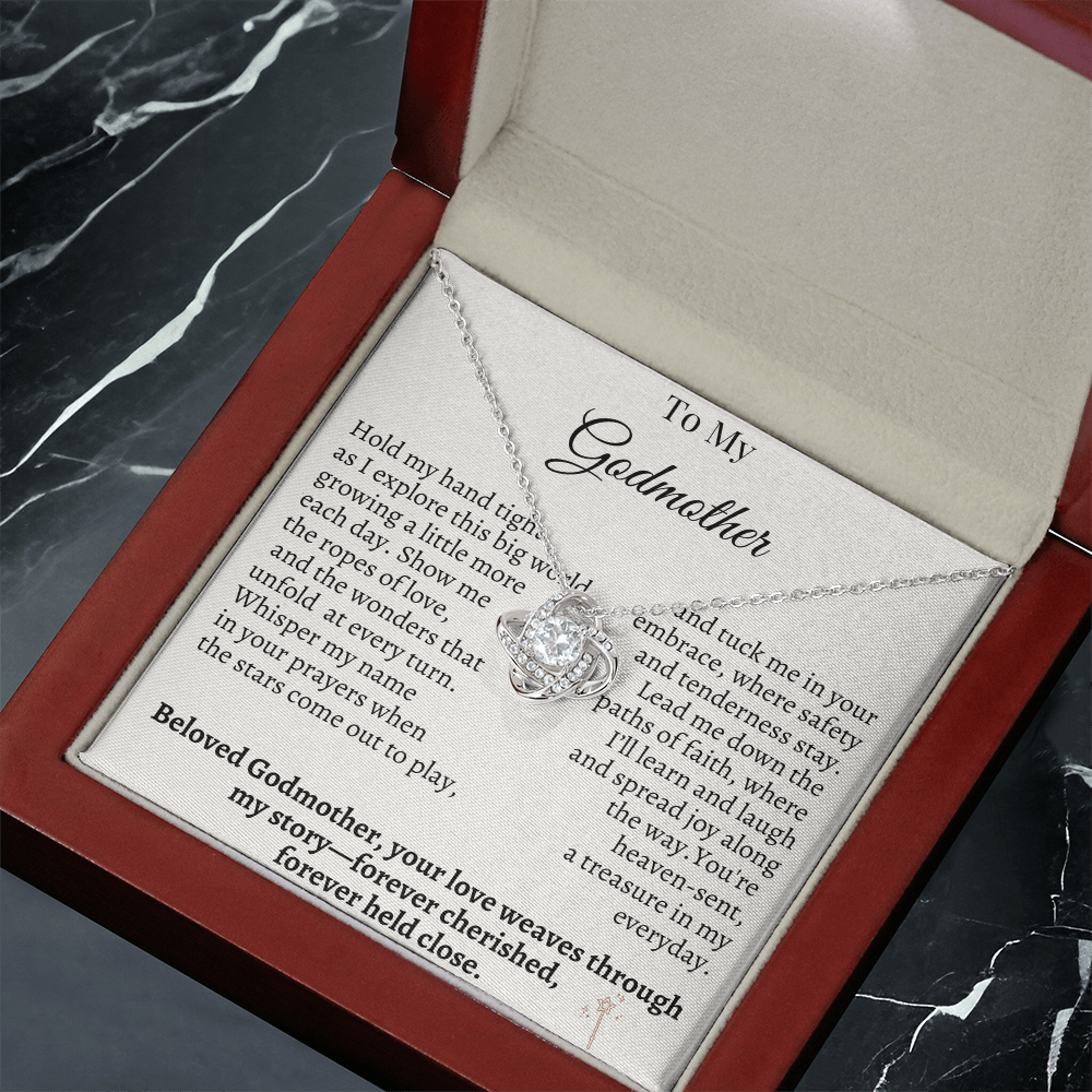 To My Godmother – Sentimental Necklace Gift from Godchild | Forever Cherished & Held Close