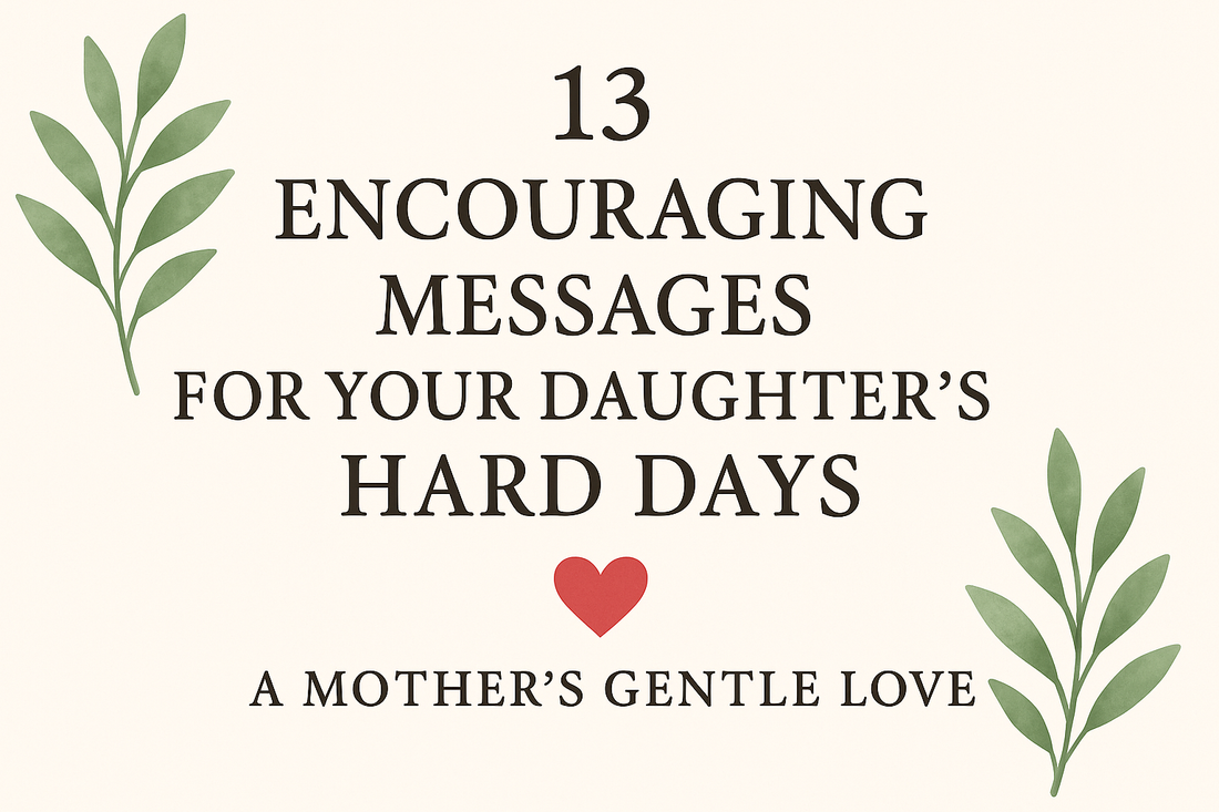 13 Encouraging Messages for Your Daughter’s Hard Days: A Mother’s Gentle Love 💗🌧️🌸