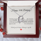 30th Birthday Heart Necklace – Celebrate Her Beauty, Dreams, and Courage – Meaningful Gift for Women Turning 30