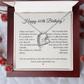 60th Birthday Necklace for Women – Elegant Gift with Heartfelt Message Card