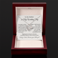 To My Mother on My Wedding Day - Heart Necklace Gift for Mom from Daughter - Bridal Keepsake Jewelry