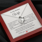 To My Badass Wife – Heartfelt Necklace Gift with Love Note
