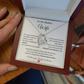 To My Badass Wife – Heartfelt Necklace Gift with Love Note