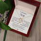 To My Badass Wife – Heartfelt Necklace Gift with Love Note