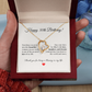 30th Birthday Heart Necklace – Celebrate Her Beauty, Dreams, and Courage – Meaningful Gift for Women Turning 30