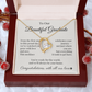 Graduation Necklace Gift for Her – CZ Heart with Card | Sentimental Graduation Jewelry from Mom, Dad or Family