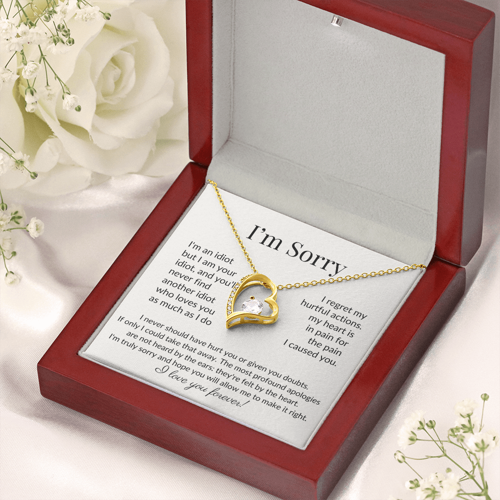 "I'm Sorry" Apology Necklace – For the One You Hurt but Never Stopped Loving