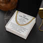 Happy 40th Birthday Gift for Him – Meaningful Cuban Chain Necklace with Message Card