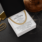 Happy 40th Birthday Gift for Him – Meaningful Cuban Chain Necklace with Message Card