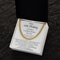 Happy 40th Birthday Gift for Him – Meaningful Cuban Chain Necklace with Message Card