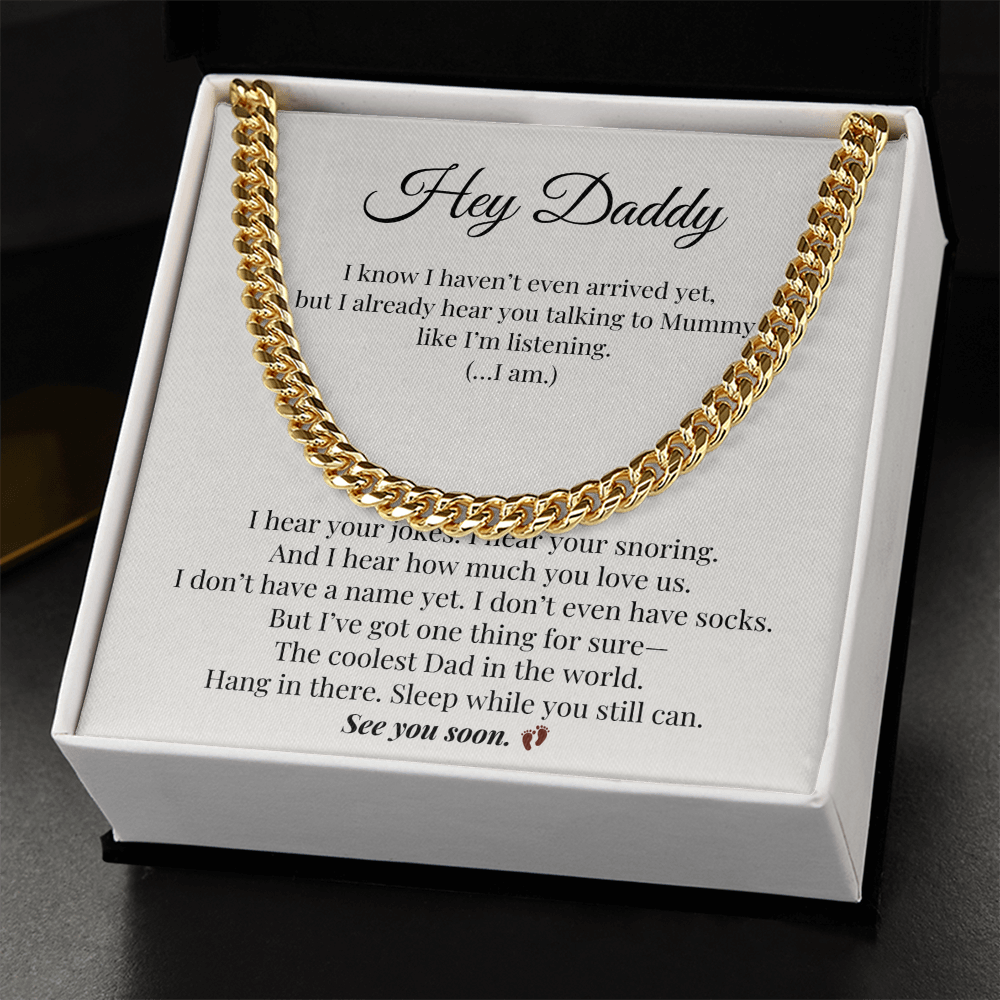 From Bump to Dad – Meaningful & Funny Necklace for Expecting Father