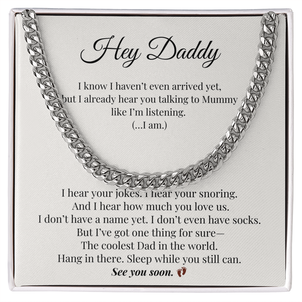 From Bump to Dad – Meaningful & Funny Necklace for Expecting Father