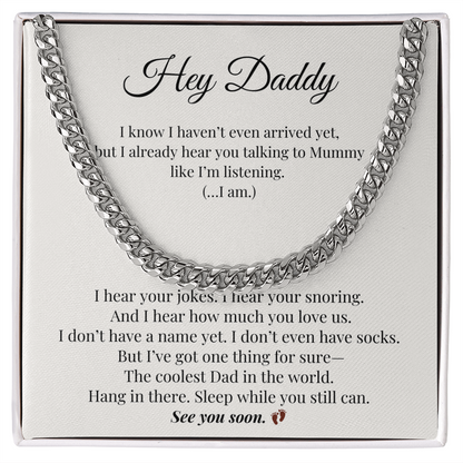 From Bump to Dad – Meaningful & Funny Necklace for Expecting Father