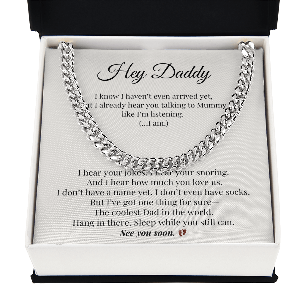 From Bump to Dad – Meaningful & Funny Necklace for Expecting Father