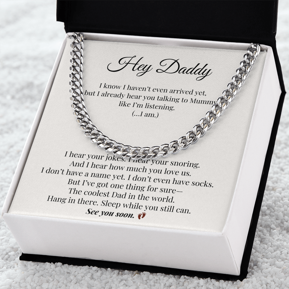From Bump to Dad – Meaningful & Funny Necklace for Expecting Father