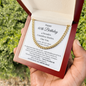 Happy 40th Birthday Gift for Him – Meaningful Cuban Chain Necklace with Message Card