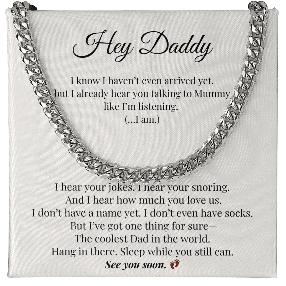 From Bump to Dad – Meaningful & Funny Necklace for Expecting Father